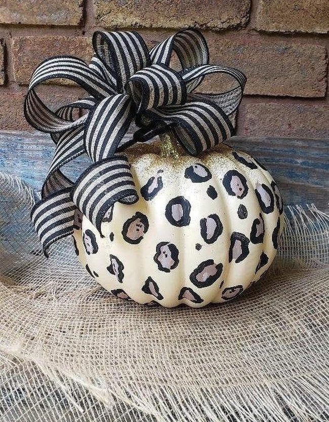 Leopard Spotted White Pumpkins