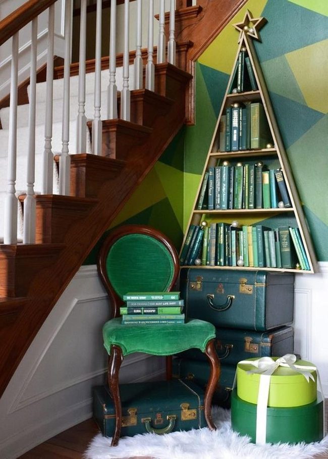 Green Chair Under-Stairs Hideaway