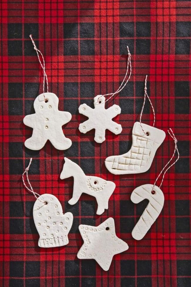 Handcrafted Salt Dough Winter Ornaments