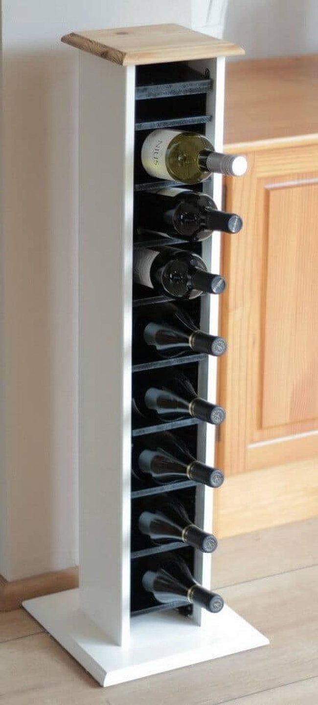 White Metal Wine Tower