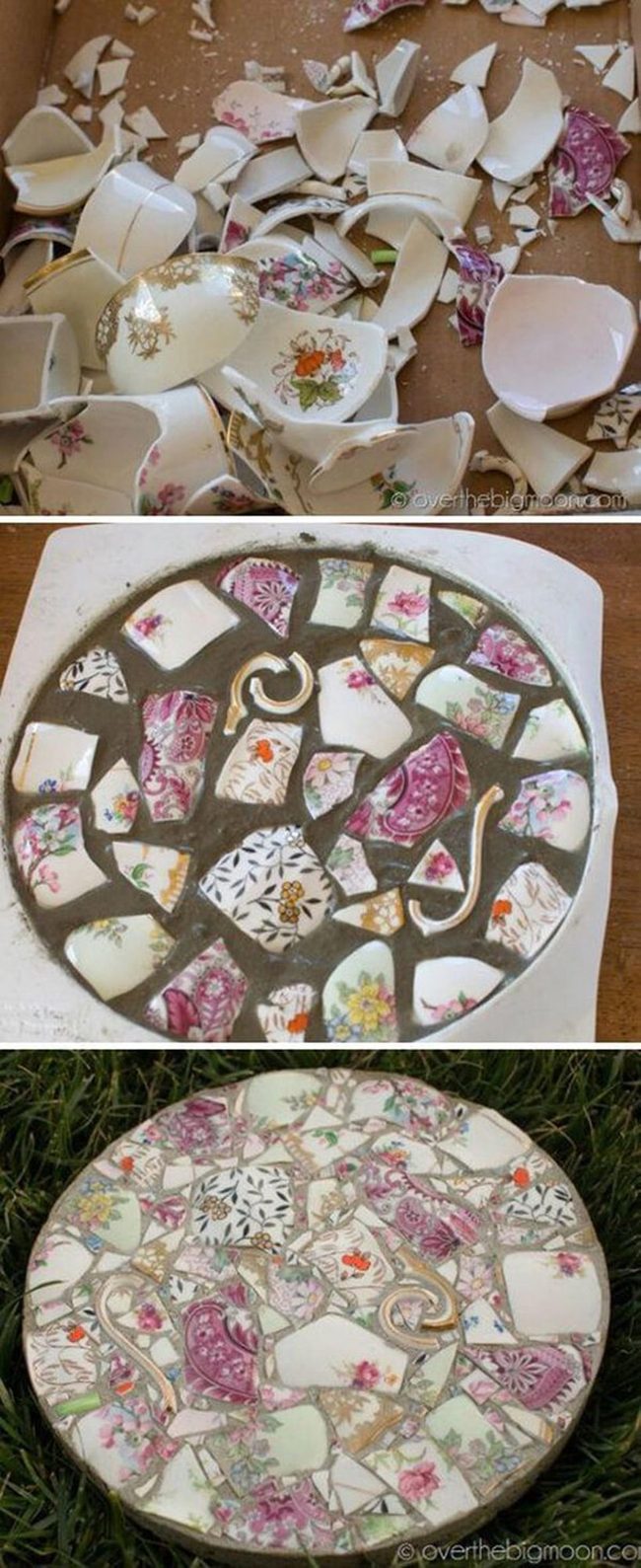 Broken Ceramic Garden Mosaic