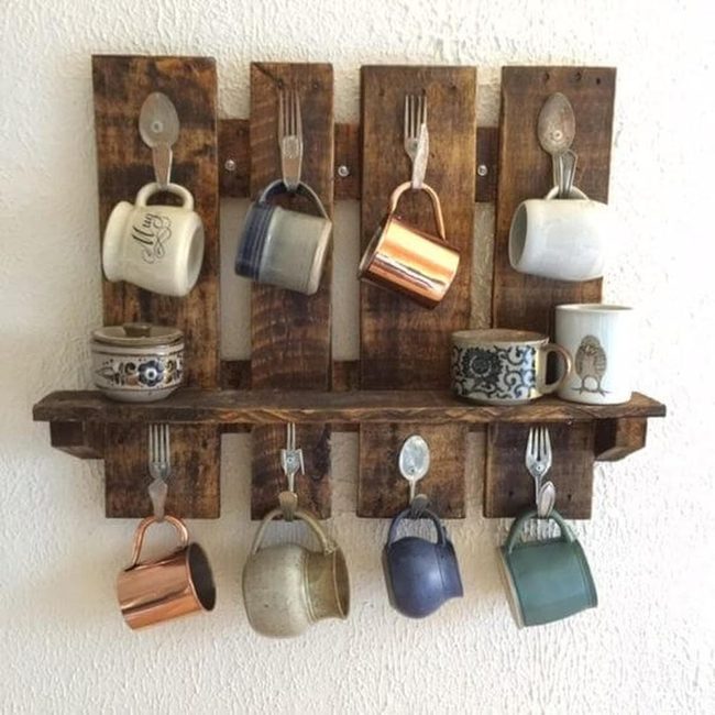 Silverware Hooks On Wood