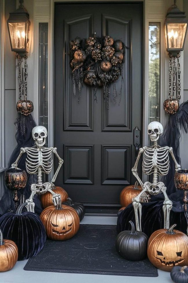 Velvet Pumpkins And Gothic Candelabras