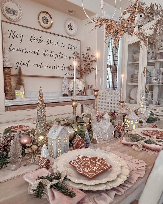 Pastel Festive Table Setting