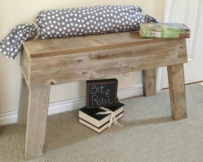 Reclaimed Fence Wood Bench