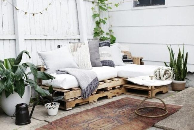 Stacked Pallets Sectional Sofa