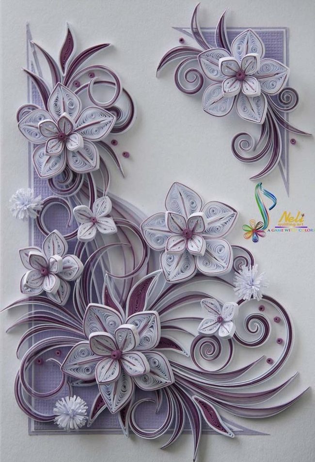 Layered Purple Florals