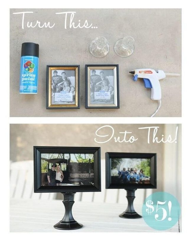 Candlelight Frames Shelf Styling