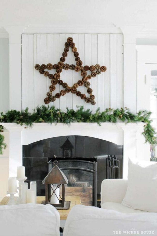 Pinecone Stars For Fireplaces