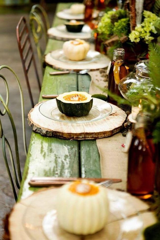 Wood Slice Table Warmth