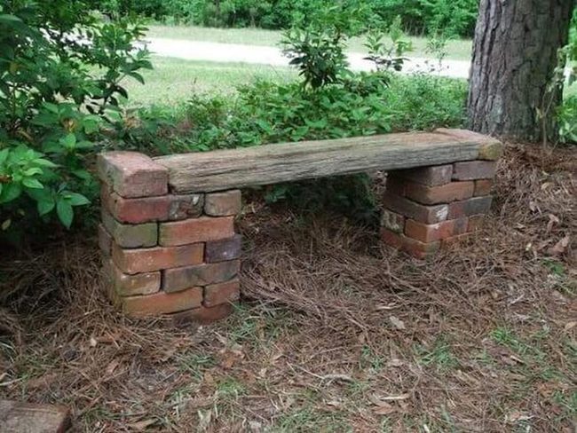 Reclaimed Wood Garden Bench