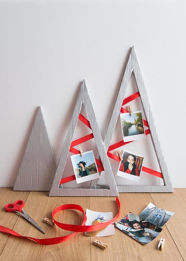 Gray Geometry With Red Accents