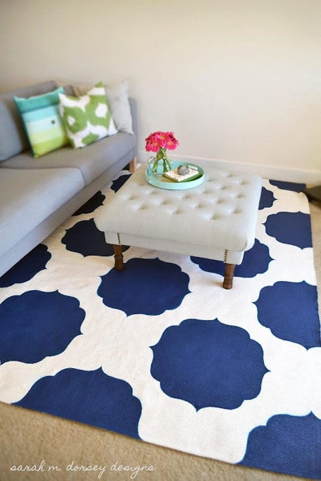 White Sofa, Blue Accents, Light