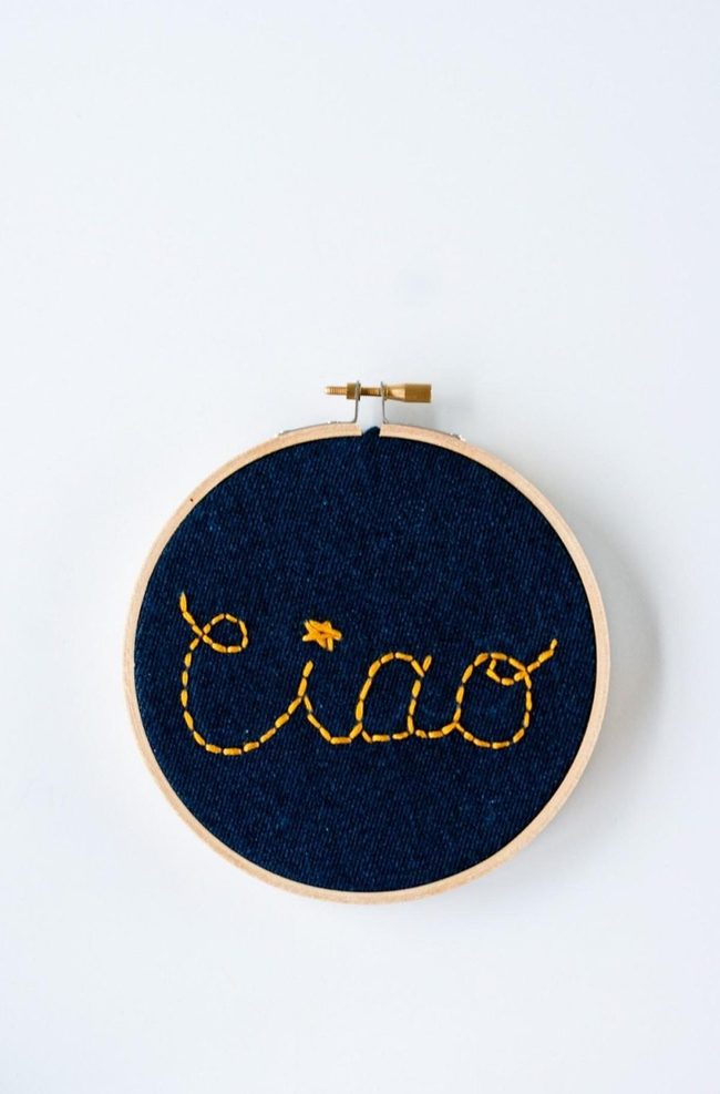 Yellow Ciao On Midnight Blue