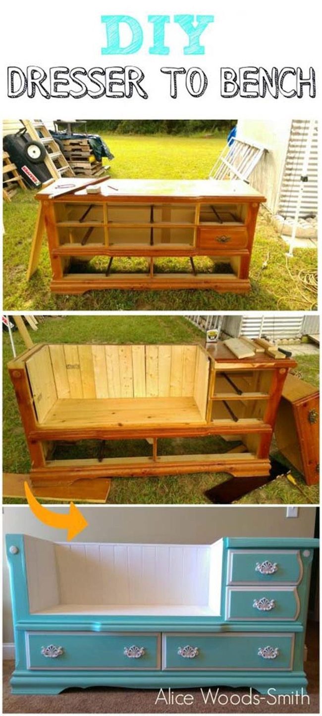 Cushioned Storage Bench Transformation