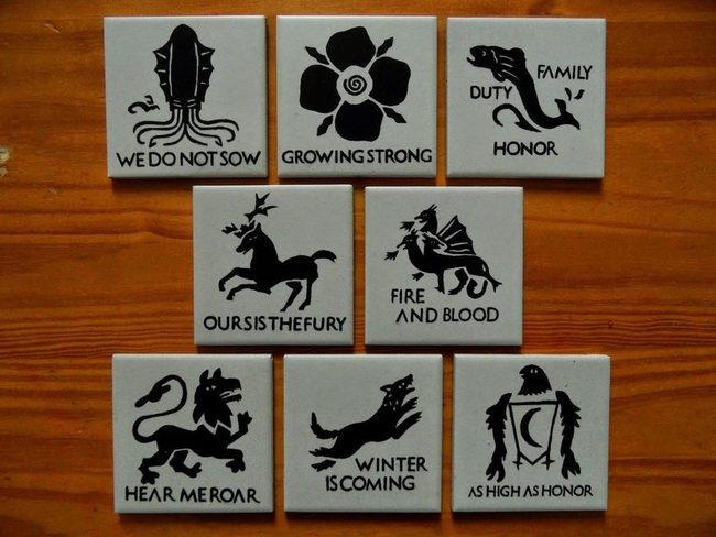 Black Animal Symbol Tiles
