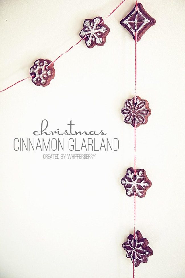 Brown Cinnamon Snowflake Garland