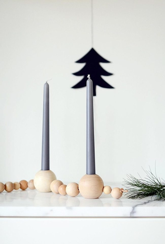 Gray Candles, Marble, Pine Forest