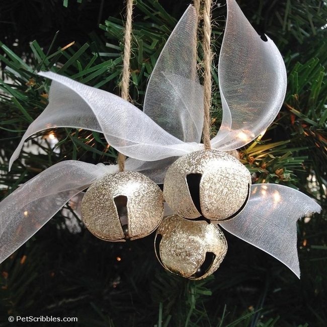 Silver Bells On Pine Branches