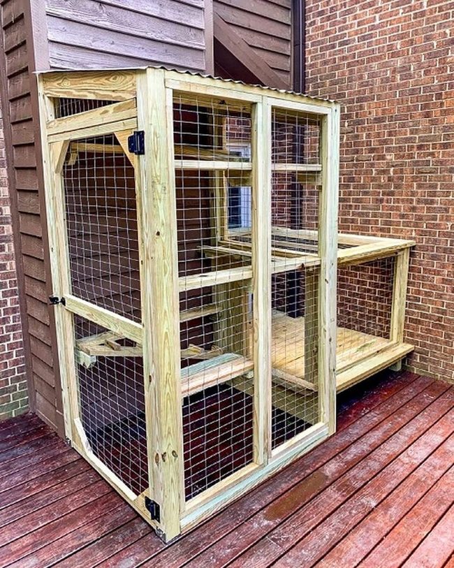 Stained Wood Catios