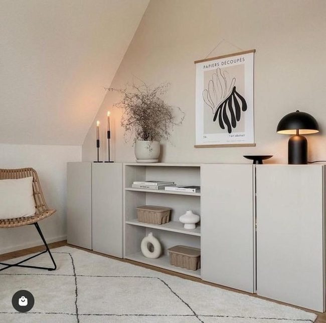 Cream And Wicker Minimalism