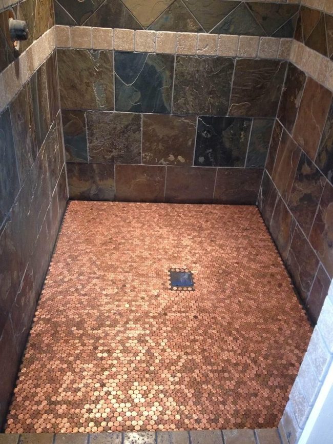 Copper Penny Gleaming Shower