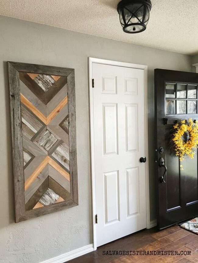 Chevron Wood Pattern In Warm Browns