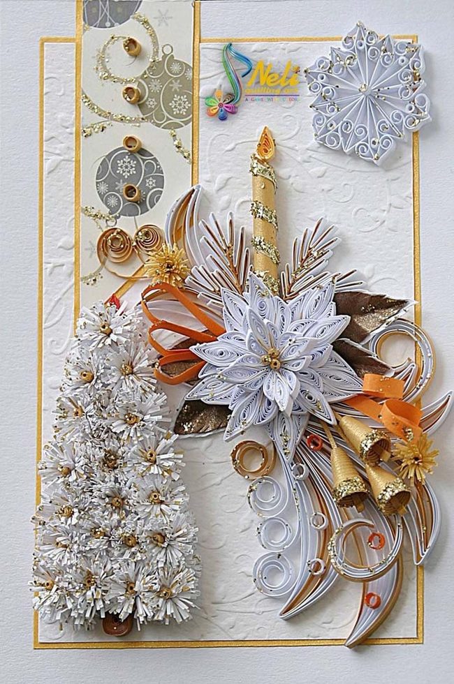 White Gold Swirl Festive