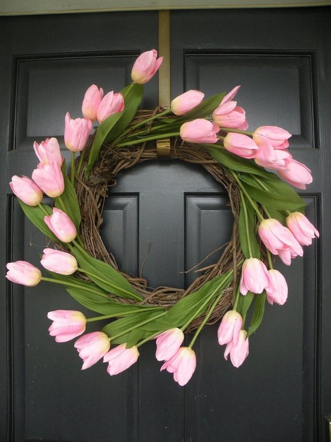 Neon Tulip Wreath