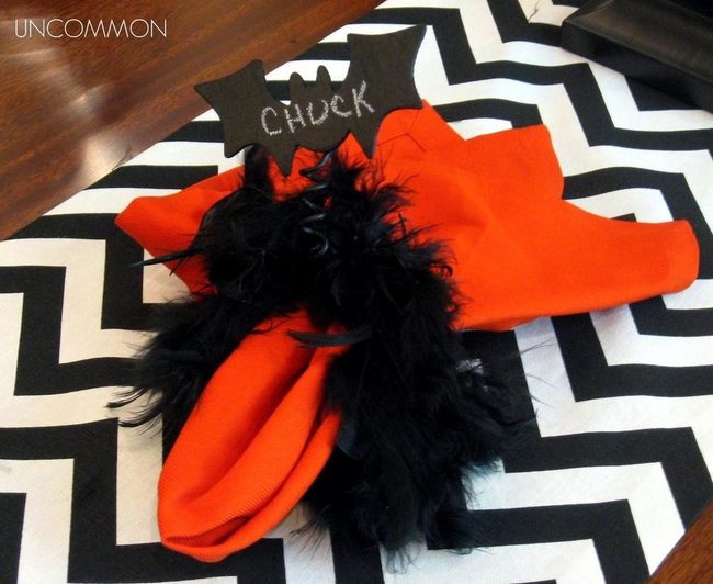 Orange And Black Zigzag Feast