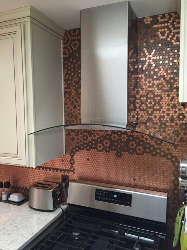 Copper Pennies Star Pattern