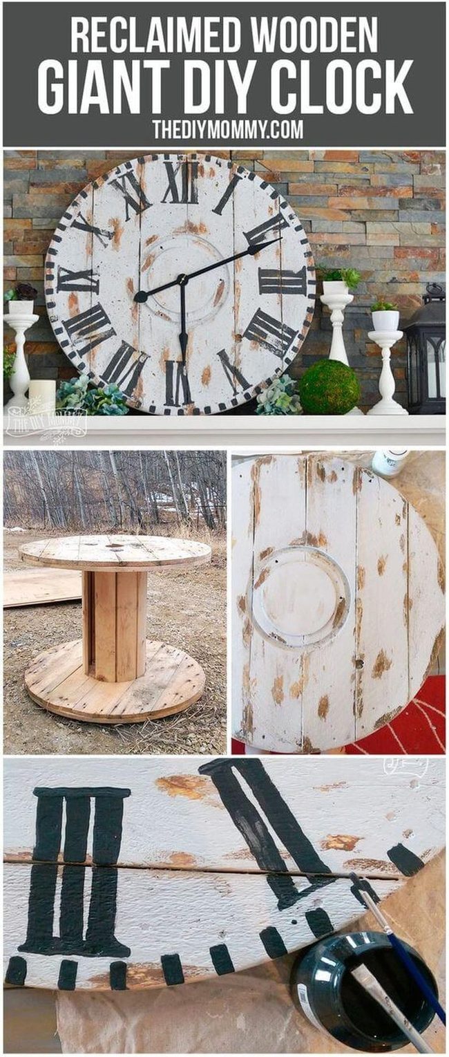 Reclaimed Wood Wall Clock