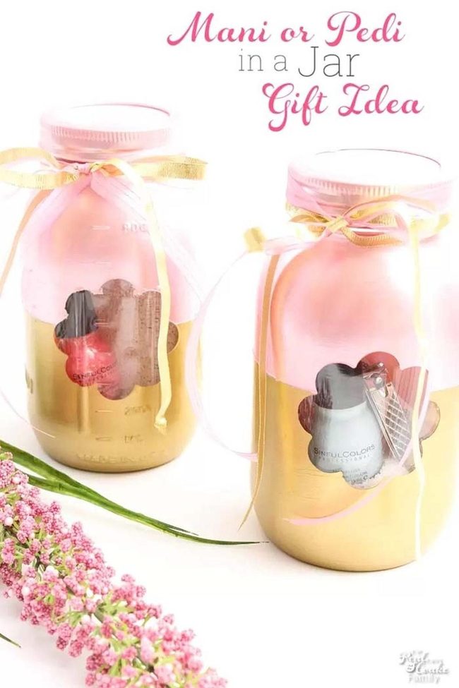 Homemade Spa Jar Gift