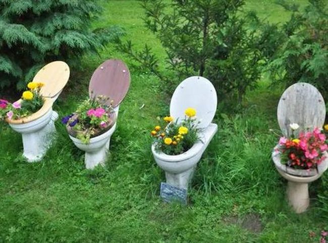 Toilet Seat Garden Planters