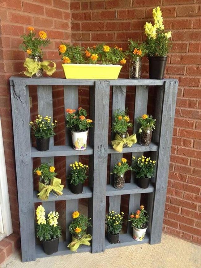 Stacked Pallets, Blooming Colors