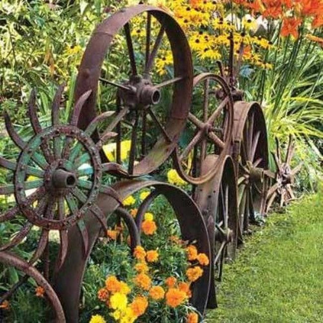 Stacked Wheels, Blooming Borders