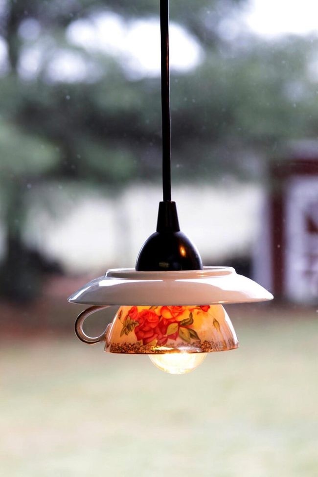 Vintage Teacup Pendant Lights