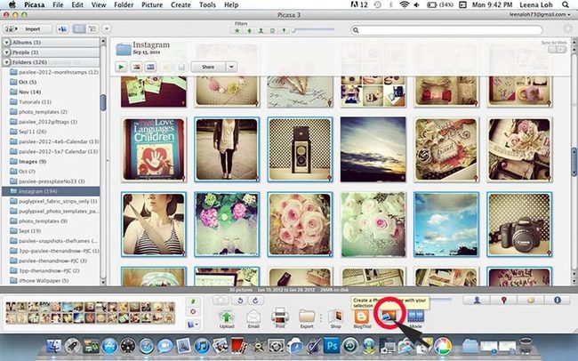Colorful Photo Grid Interface