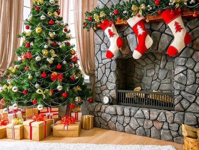 Evergreen Garland Mantel Magic