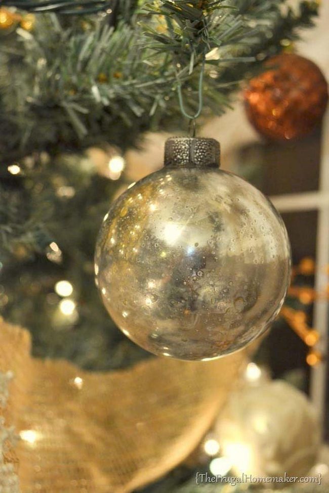 Mercury Glass Ornaments Shimmer