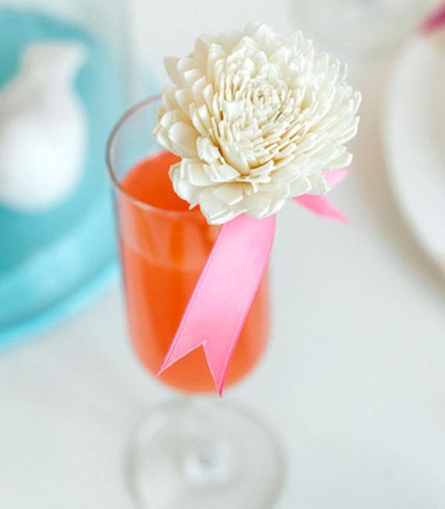 Orange Spritzer With Floating Bloom