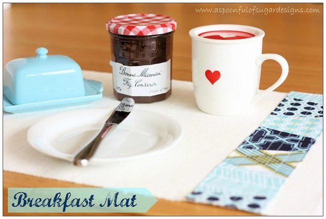 Red Checkered Breakfast Table