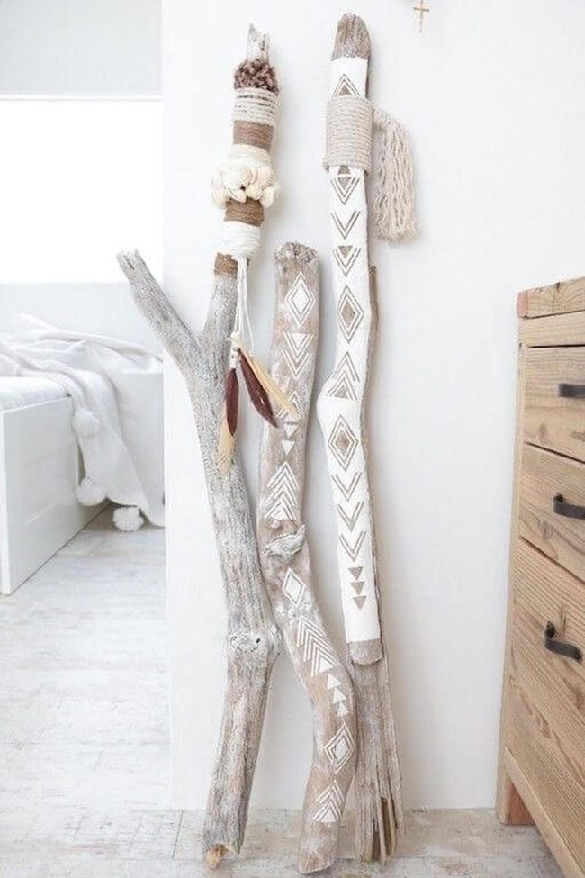 Weathered Driftwood Tribal Art