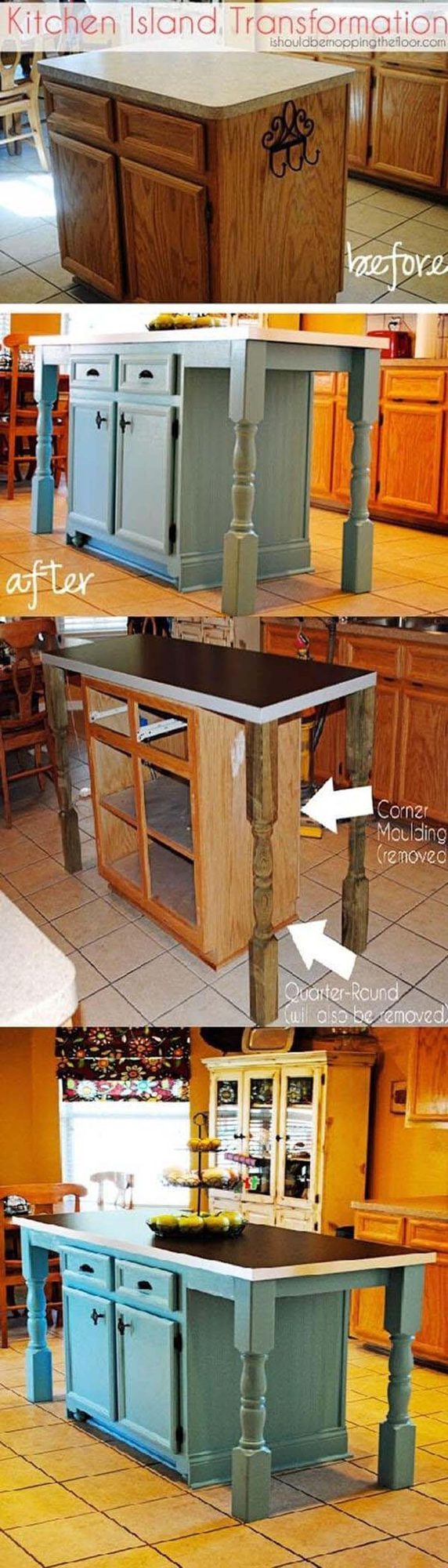 Oversized Kitchen Island Workspace
