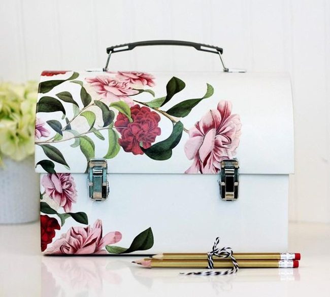 Pink Floral Lunch Keeper