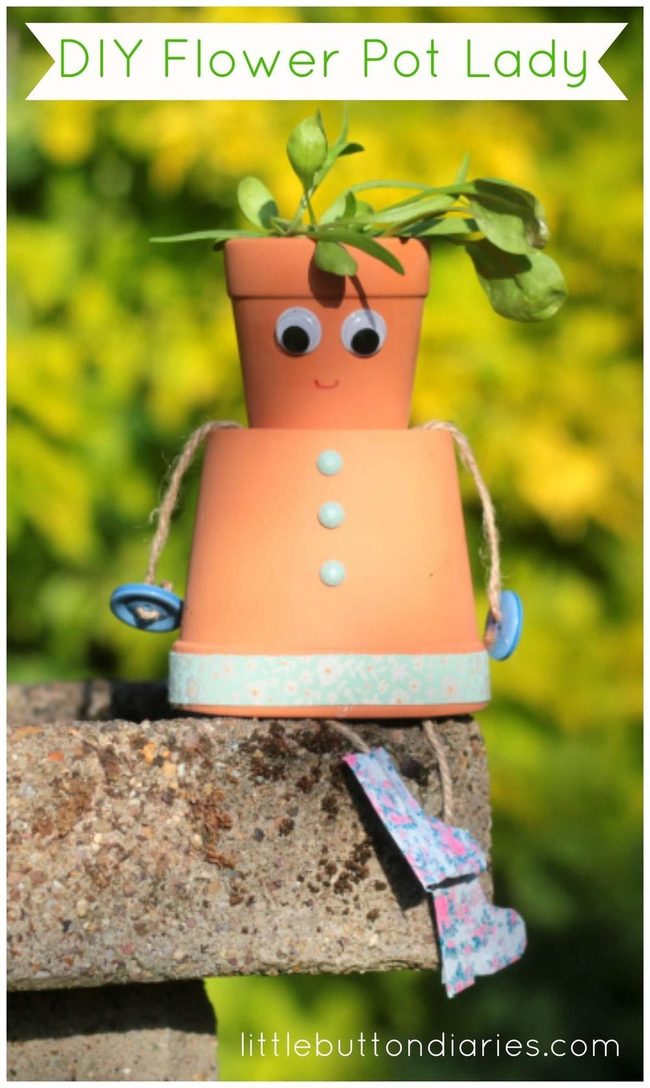 Handpainted Clay Pots Burst Color