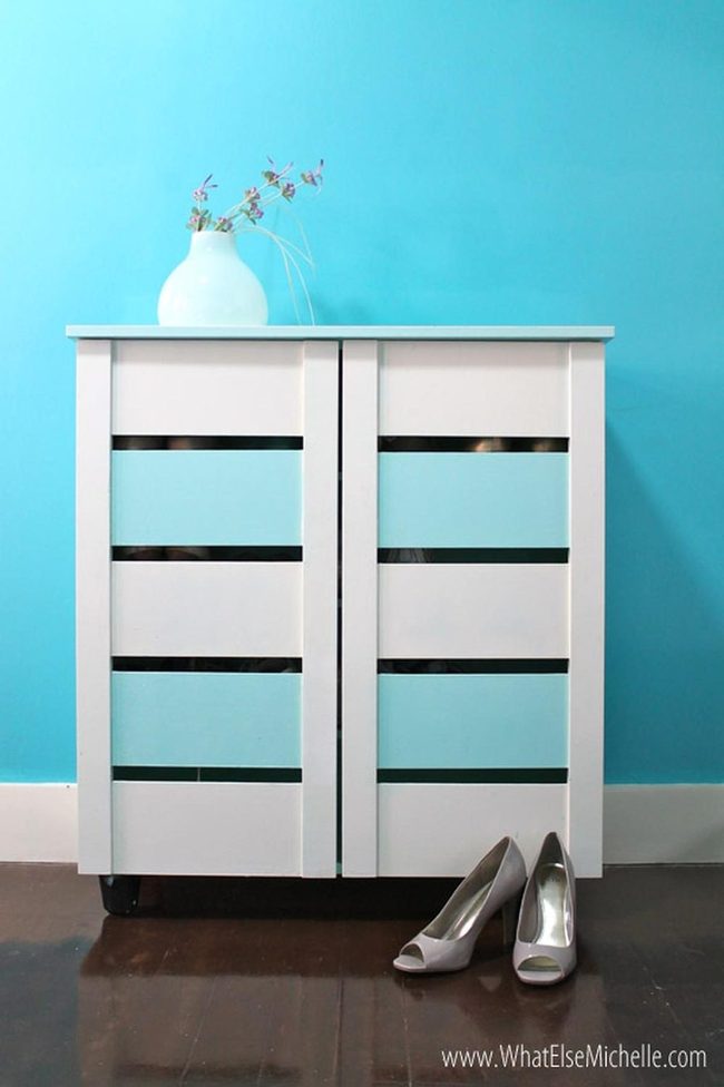 Blue Walls, Polished Wood Floors