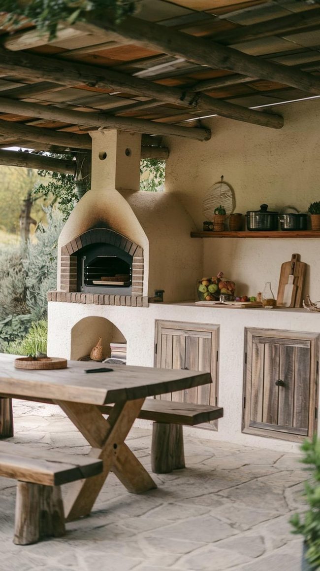 Salvaged Wooden Farmhouse Bistro Zone