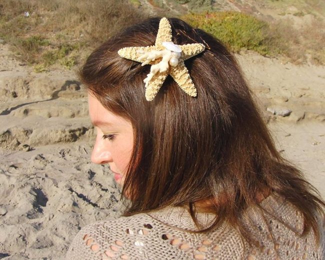 Starfish Clips, Sandy Coastal Vibes