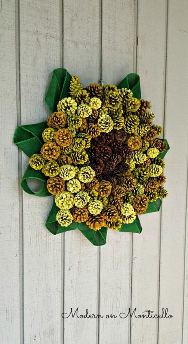 Pine Cone Sunflower In Yellow